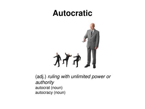 autocratic meaning in arabic